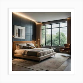 Modern Bedroom Design 22 Art Print