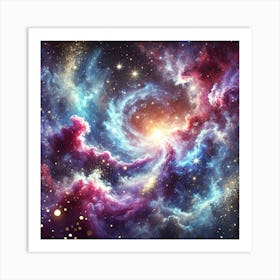 Galaxy Nebula Art Print