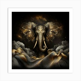 Elephant In The Sky 1 Art Print