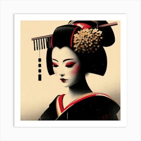 Japan Geisha Visual 142 Art Print