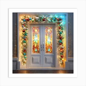 Christmas Garland Art Print