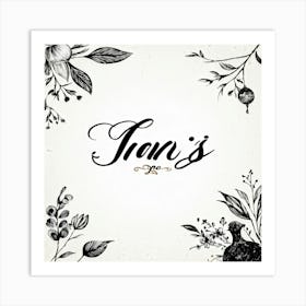 A Vintage Calligraphy Design Featuring Elegantly Scripted You In The Center Incorporating Swash E (2) 1 Art Print