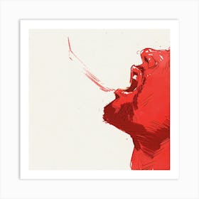 Sneezing Man Art Print