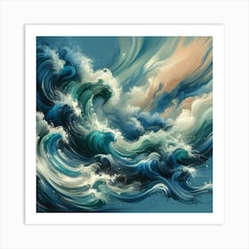 Ocean Waves Art Print