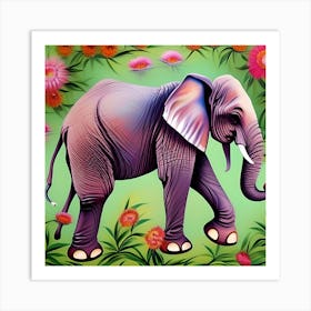 Beautiful Elephant 1 Art Print