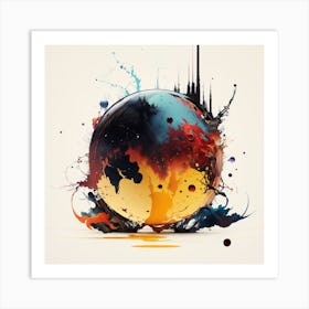 Rcycle World Blob B Art Print