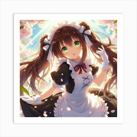 Maid Anime 3 Art Print