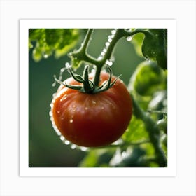 Tomato On The Vine Art Print