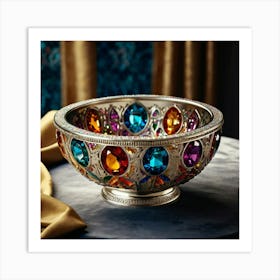 Bowl Of Jewels 1 Art Print