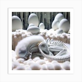 Alien Sleeping 37 Art Print