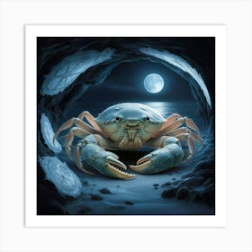 Crab In The Cave 13 Art Print