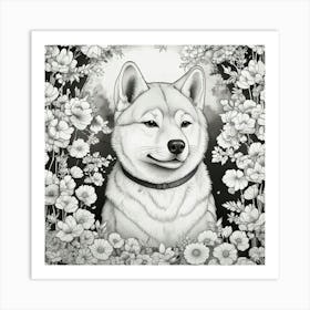 Shiba Inu 63 Art Print