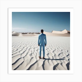 Man In The Desert 99 Art Print