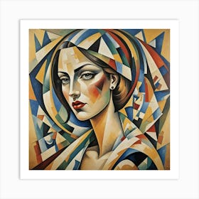 Woman'S Face Art Print