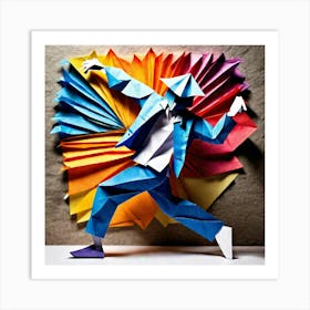 Origami Dancer 106 Art Print