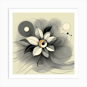 Abstract Flower Art Print