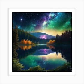 Starry Night Sky 18 Art Print