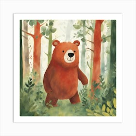 Bear In The Woods Art Print