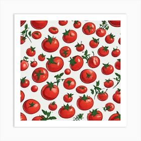 Tomato Pattern 3 Art Print