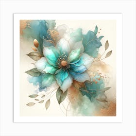 Watercolor Flower 7 Art Print