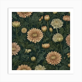 Chrysanthemums Art Print