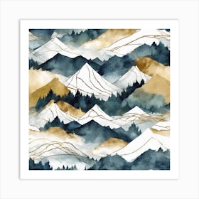 Mountains In The Sky Art Print