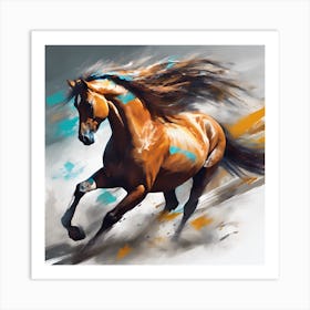 Horse Painting Art Print