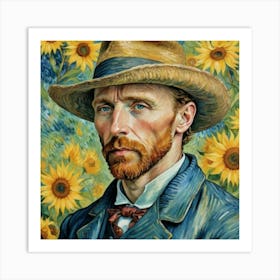 Portrait Of Vincent Van Gogh Art Print