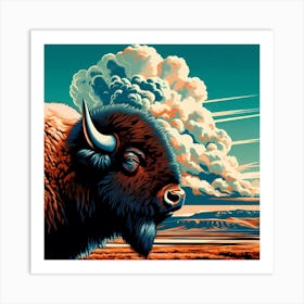 Bison 3 Art Print