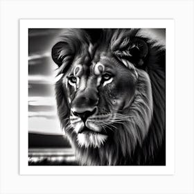 Lion Portrait 2 Art Print