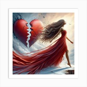 Broken Heart Art Print