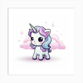 Cute Unicorn 117 Art Print