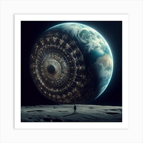 Planet In Orbit Art Print