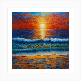 Op Art, Sunrise Art Print