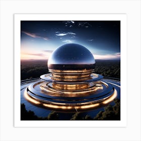 Futuristic Spaceship 41 Art Print