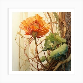 Orange Poppy Art Print