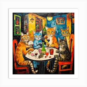 Meows Out Art Print