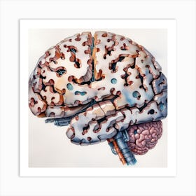 Brain Anatomy Art Print