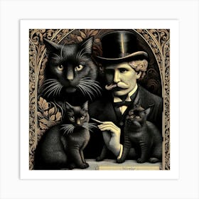 Black Cats 1 Art Print