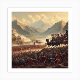 Battle Of Sparta 2 Art Print