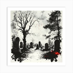 Graveyard Art Print