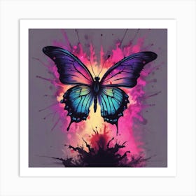 Butterfly Painting 286 Art Print