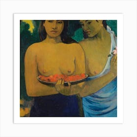 Paul Gauguin Two Tahitian Women Art Print