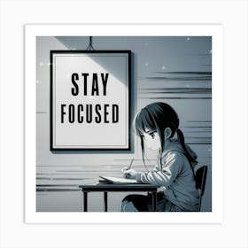 Stay Focused 3 Art Print