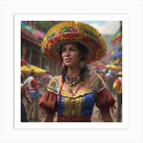 Mexican Woman 4 Art Print