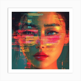 Cyborg Woman Art Print