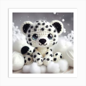 Amigurumi, Snow Leopard 2 Art Print