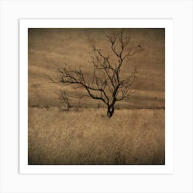 Stormy tree 3 Art Print