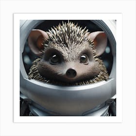 Hedgehog In Space Art Print