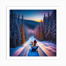 Sled Dog Art Print